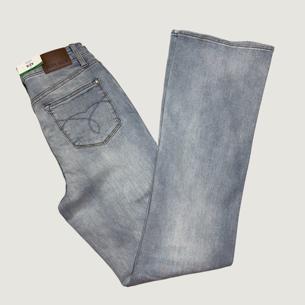 Judy Blue Bootcut Jeans Womens 9/29 Light Blue High Waist Tummy Control JB88784